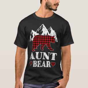Tante Bear Christmas Pajama Red Kariert Buffalo Ma T-Shirt