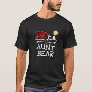 Tante Bear Christmas Pajama Red Kariert Buffalo T-Shirt