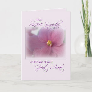 Tante, Beileid, Lilac Karte