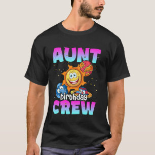 Tante Birthday Crew Weltraumplaneten Galaxy Bday T-Shirt