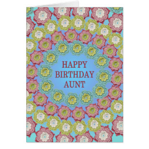 Tante Birthday Crochet Blume