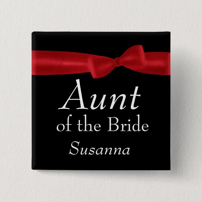 TANTE Braut-des roten Button (Vorderseite)