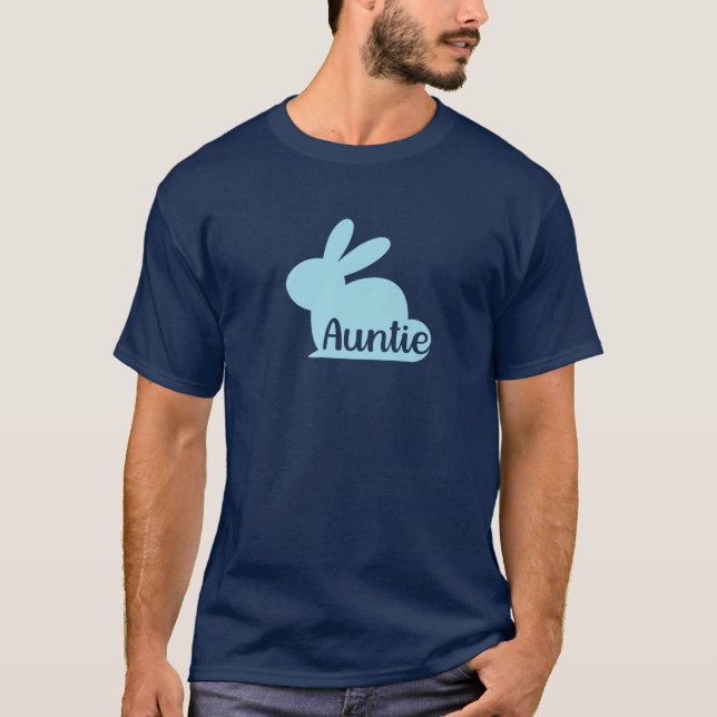 Tante Bunny, Niedlich Tante Ostern T-Shirt (Vorderseite)