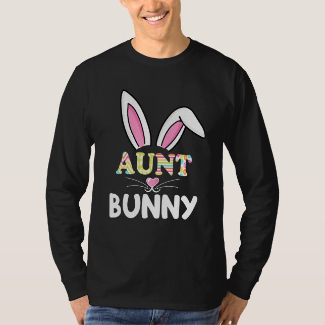 Tante Bunny Outfit Match Familie Osternmutter Da T-Shirt (Vorderseite)