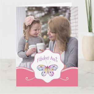Tante-Butterfly-Geschenk Ideen Karte