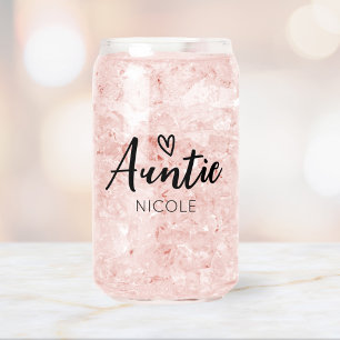 Tante Coeur mignonne Nom personnalisé