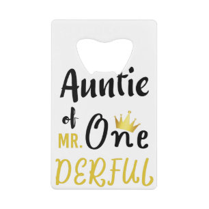 Tante de M. Onederful Funny 1er anniversaire T-shi