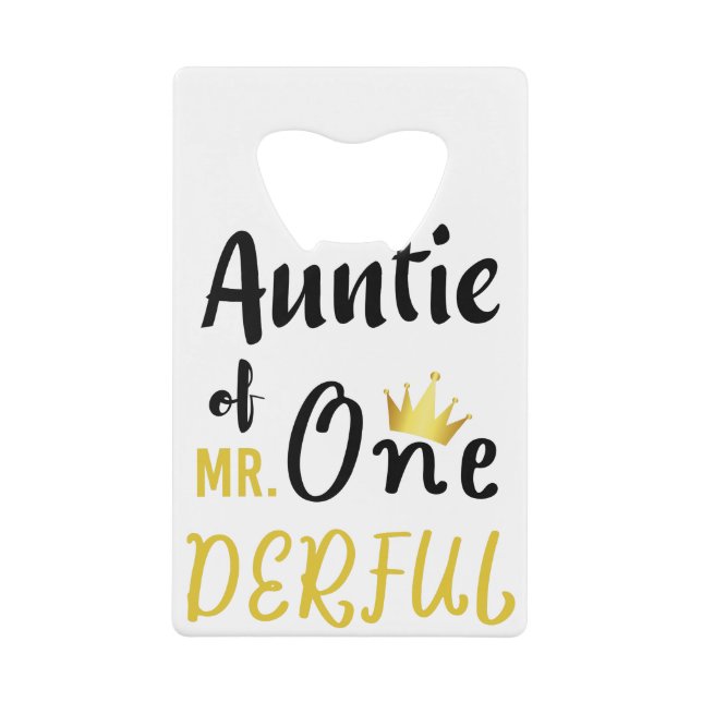 Tante de M. Onederful Funny 1er anniversaire T-shi (Devant)