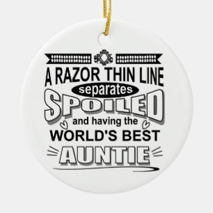 Tante definiert verdorbene Truppen neu Keramik Ornament