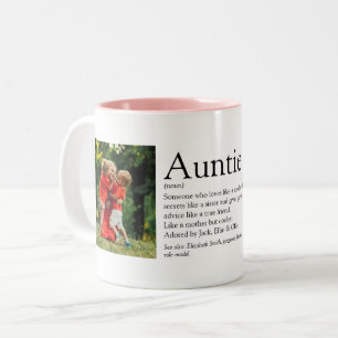 Tante Definition Zitat 2 Foto Zweifarbige Tasse