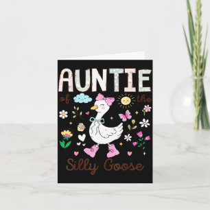 Tante der albernen Gans zum 1. Geburtstag Karte