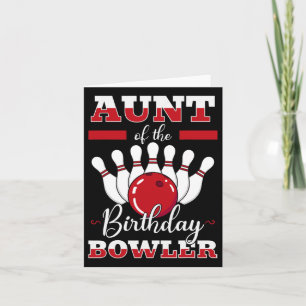 Tante der Bowler-Tag-Bowling-Party-Cel Karte
