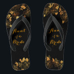 Tante der Braut Emerald Green & Gold Foliage Flip Flops<br><div class="desc">Diese wunderschöne Tante der Braut-Smaragdgrün und goldblättrige Flip-Flops mit goldenem Blattmuster und moderner Typografie auf zeitlosem dunkelgrünen Hintergrund. Es ist ein schönes Geschenk für Ihr Brautparty. Anzeigen der Auflistung auf dieser Seite, um passende Elemente zu finden. Staffel es mit deinen Informationen anpassen. Wenn Sie gewollt haben, um den Stil, die...</div>