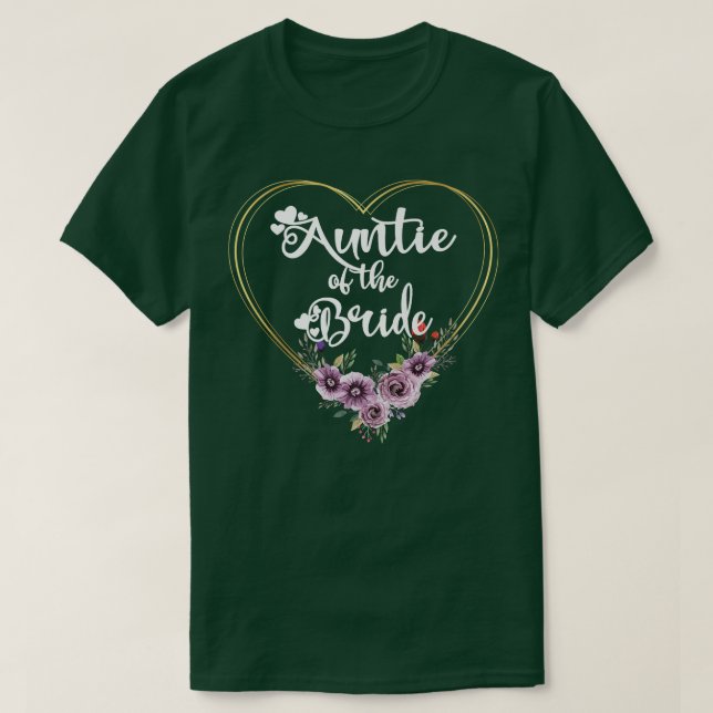 Tante der Bride Brautparty Bride T-Shirt (Design vorne)