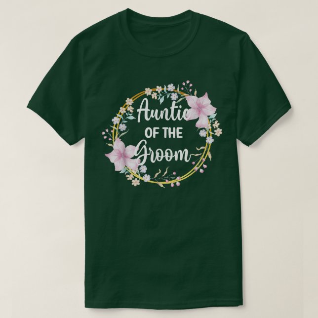 Tante der Dusche Hochzeitsfeier T-Shirt (Design vorne)