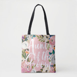 Tante der gebürsteten Blütenhochzeit Rosa Tasche
