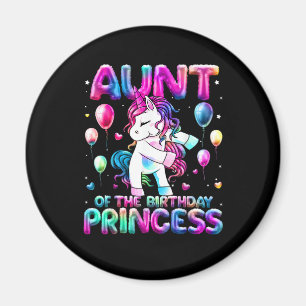 Tante der Geburtstagsprinzessin Girl Flossing Unic Magnet