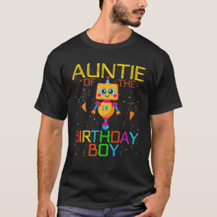 Tante der Geburtstagsreihe Boy Robotics R T-Shirt