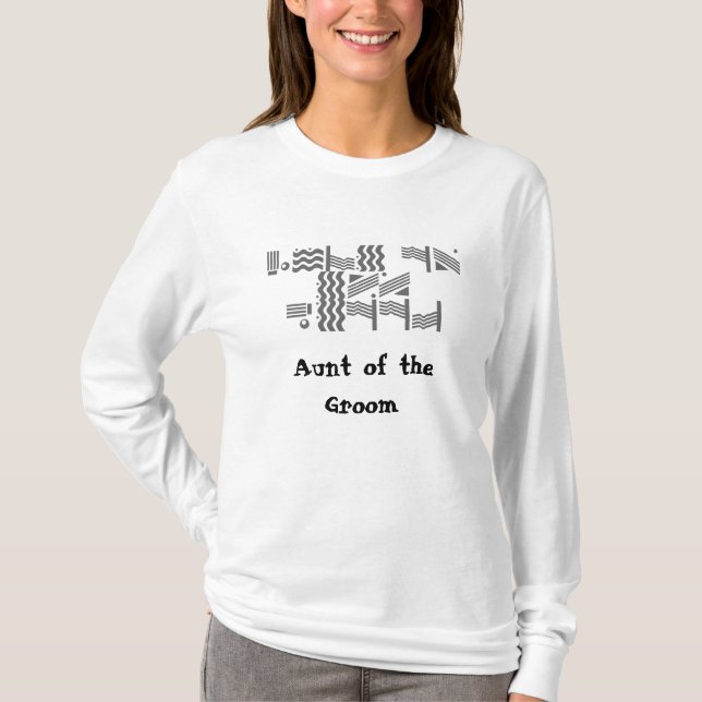 Tante der Groom-Bachelorette-Geschenke T-Shirt (Vorderseite)