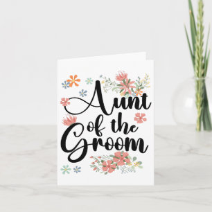 Tante der Groom-Blume Groomtte der Groo Karte