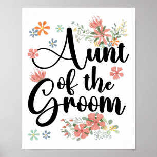 Tante der Groom-Blume Groomtte der Groo Poster