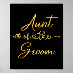 Tante der Groom-Hochzeitsfeier für sie Poster
