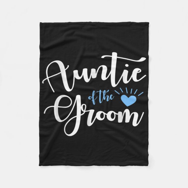 Tante der Groom Trauzeugen Party Geschenk Fleecedecke (Vorderseite)