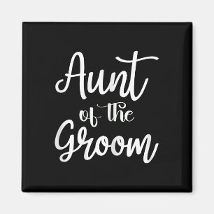 Tante der Groom-Verlobung Verheiratete Hochzeitsfe Magnet