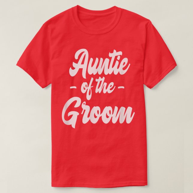 Tante der GroomBachelorette Matching Group T-Shirt (Design vorne)