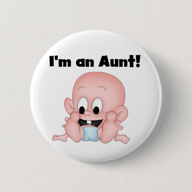 Tante der neuen Neffe-T-Shirts und der Geschenke Button (Vorderseite)