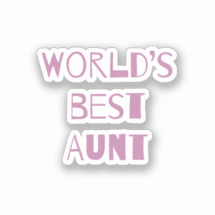 Tante der Welt Aufkleber
