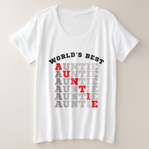 Tante der Welt Große Größe T-Shirt