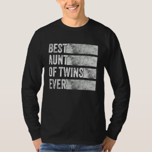 Tante der Zwillinge Schwangerschaftsankündigung Lu T-Shirt