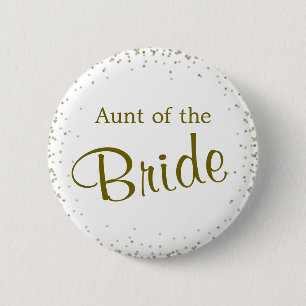 Tante des Bride Confetti Button