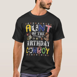 Tante des Geburtstags Cowboy Western Rodeo Tante T-Shirt