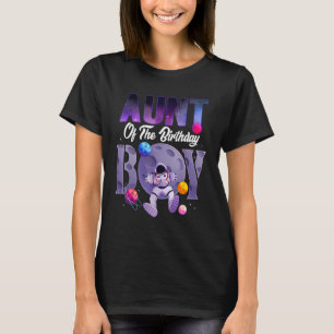 Tante des Geburtstagsjungen Astronauten Raumschiff T-Shirt