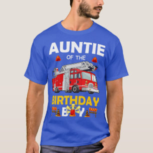 Tante des Geburtstagsjungen Feuerwehrmanns T-Shirt
