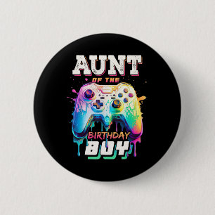 Tante des Geburtstagsjungen passendes Videospiel G Button