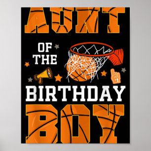 Tante des Geburtstagskinder-Basketball-Dekorati Poster