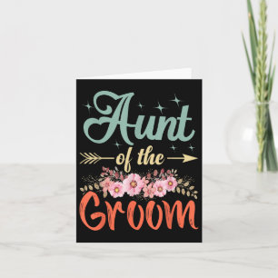 Tante des Groomgeschenks Mama Brautgarten Hochzeit Karte
