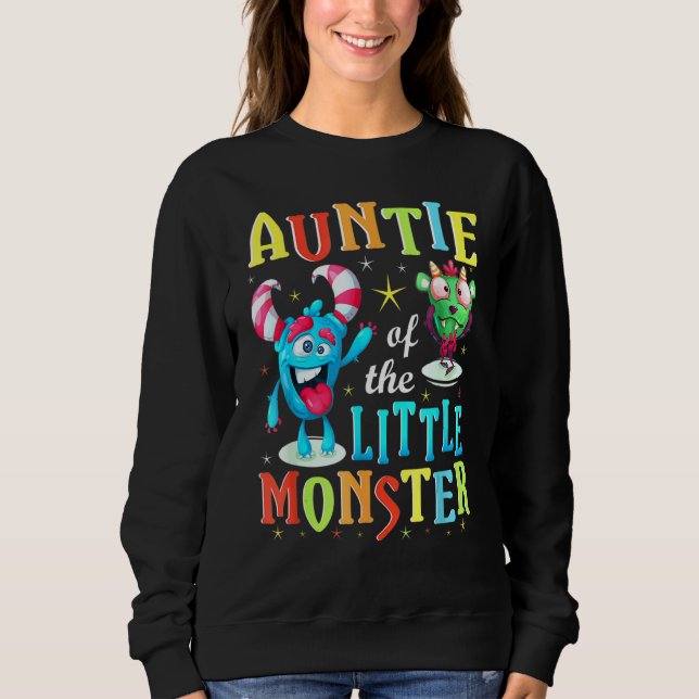 Tante des kleinen Monsters Sweatshirt (Vorderseite)