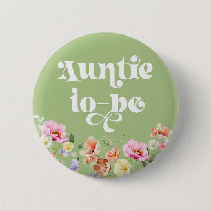Tante, die bald ein Baby bekommt Button