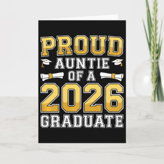 Tante einer Absolventin von 2026 Shirt Cl 20 Karte