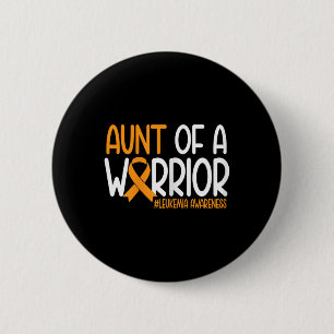 Tante einer Kriegerfamilie Leukämie Krebsbewusstse Button