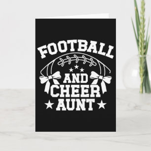 Tante eines Cheerleaders und Footll Karte