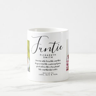 Tante Elegant Script Lustige Tante Zitat Foto Kaffeetasse