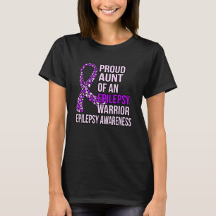 Tante Epilepsie Warrior Lila Ribbon Awareness G T-Shirt
