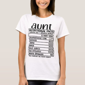 Tante ernährungsphysiologische Fakten lustig T-Shirt