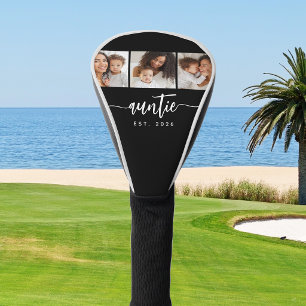 Tante Established Elegant Script Black 3 Foto Golf Headcover