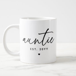Tante etablierte elegante Typografie Neue Tante Jumbo-Tasse